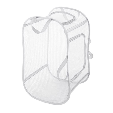 Whitmor Whitmor White Fabric Collapsible Hamper 5588-7485-GG
